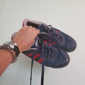 SOLD Adidas Navy Blue & Red Orion Sneakers